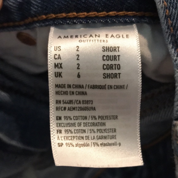 American Eagle Mom Jeans, size=2 short - Picture 5 of 7